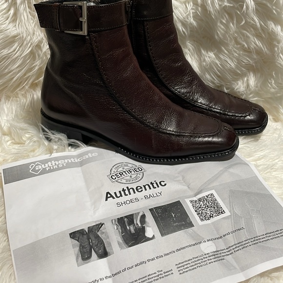 Bally brown Corian Ankle Boots size 37 made in Italy - Picture 10 of 11